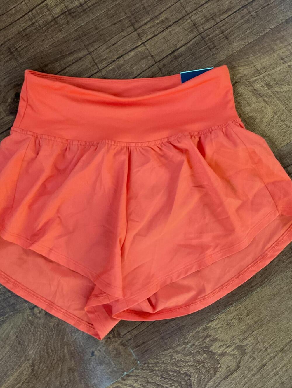 NWT DSG Women's 3" High-Rise Stride Shorts Orange XS